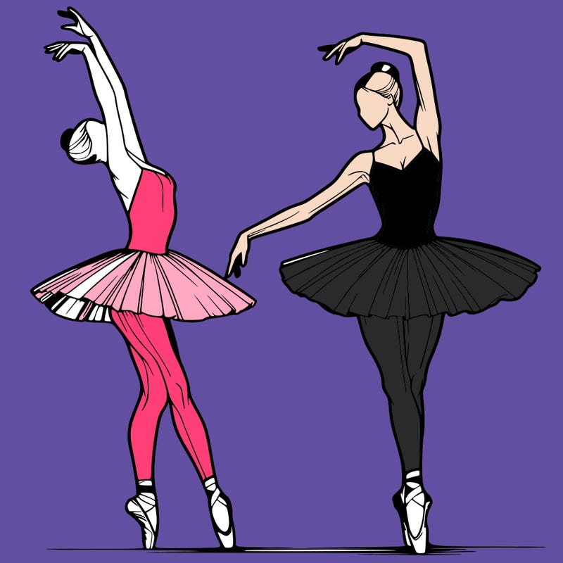 a realistic ballet dancer