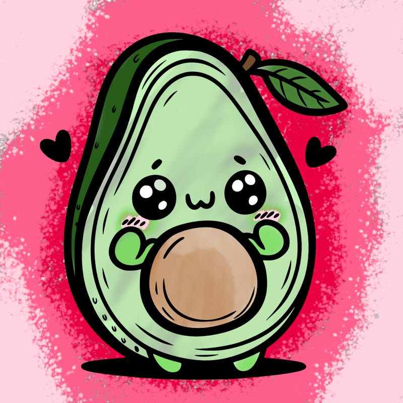 cute adorable avocado