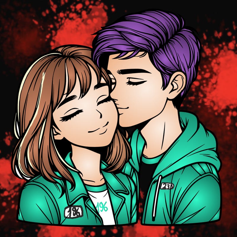 realistic girl and boy  love