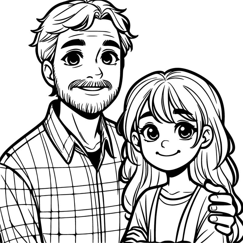 father and teenage daughter