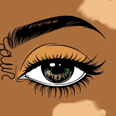 eye closed realistic