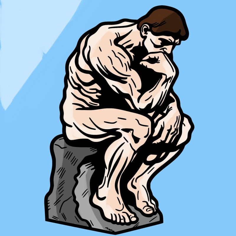 the thinker rodin realistic