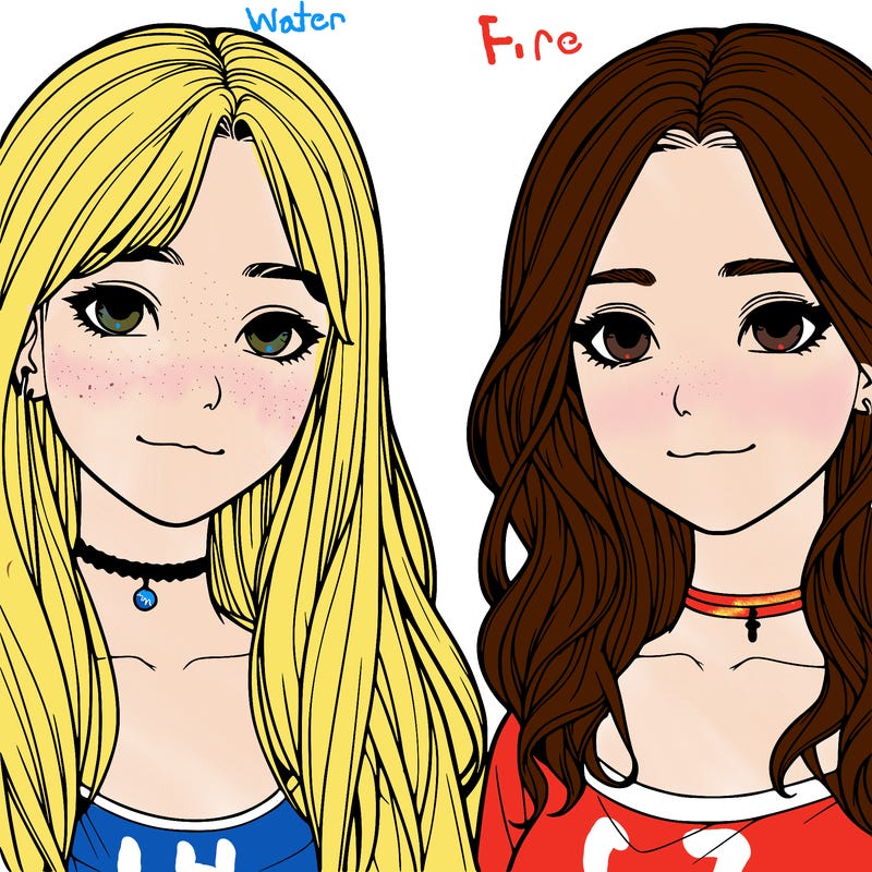 two realistic girls
