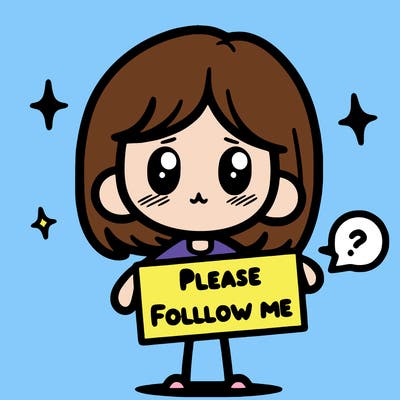 please follow me