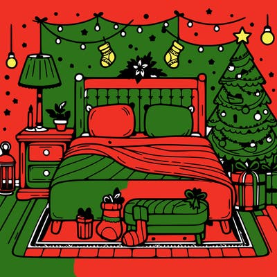 bedroom christmas