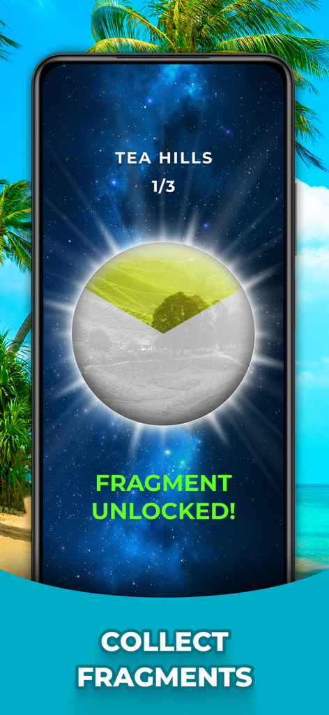 Triviascapes: Quiz & IQ test - Un fragmento de paisaje que se desbloquea en el concurso de Triviascapes.