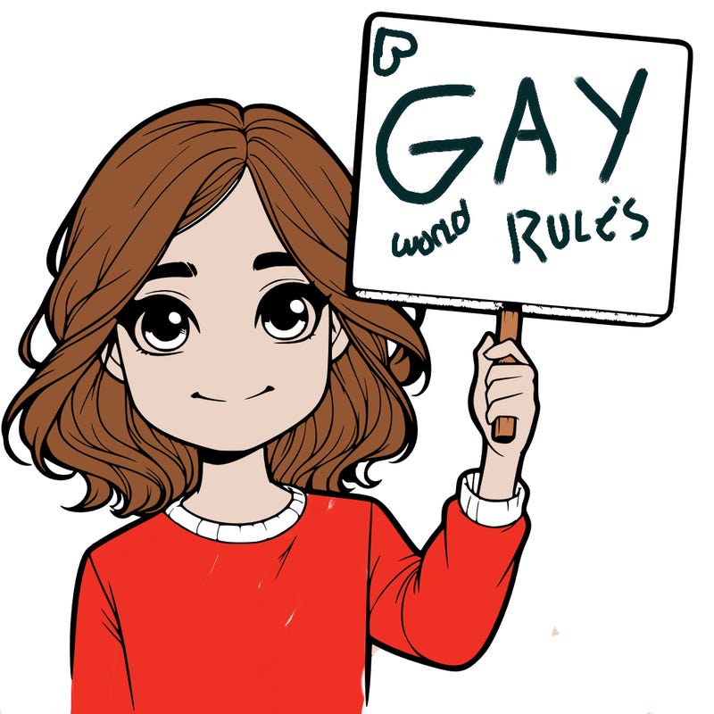 realistic girl holding up a sign