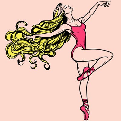 realistic woman dancer