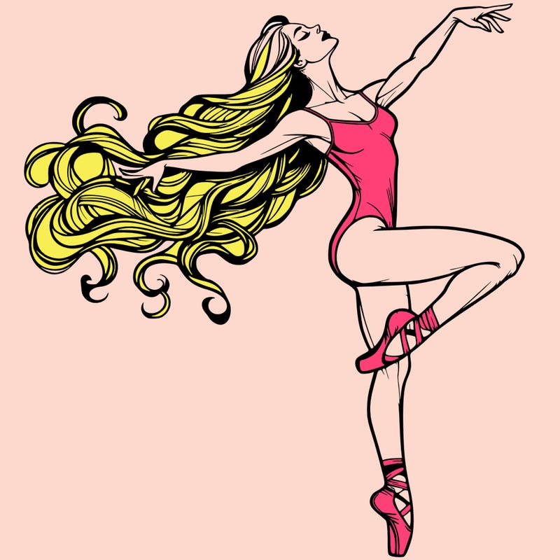 realistic woman dancer