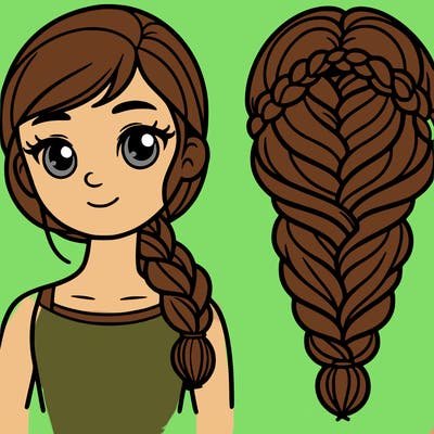 girl with braid