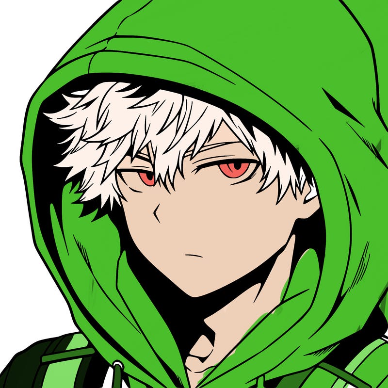 anime guy in hoodie