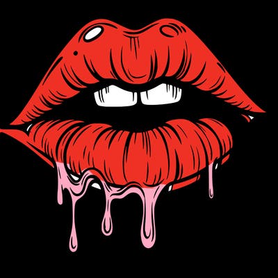 lips that look realistic and drip