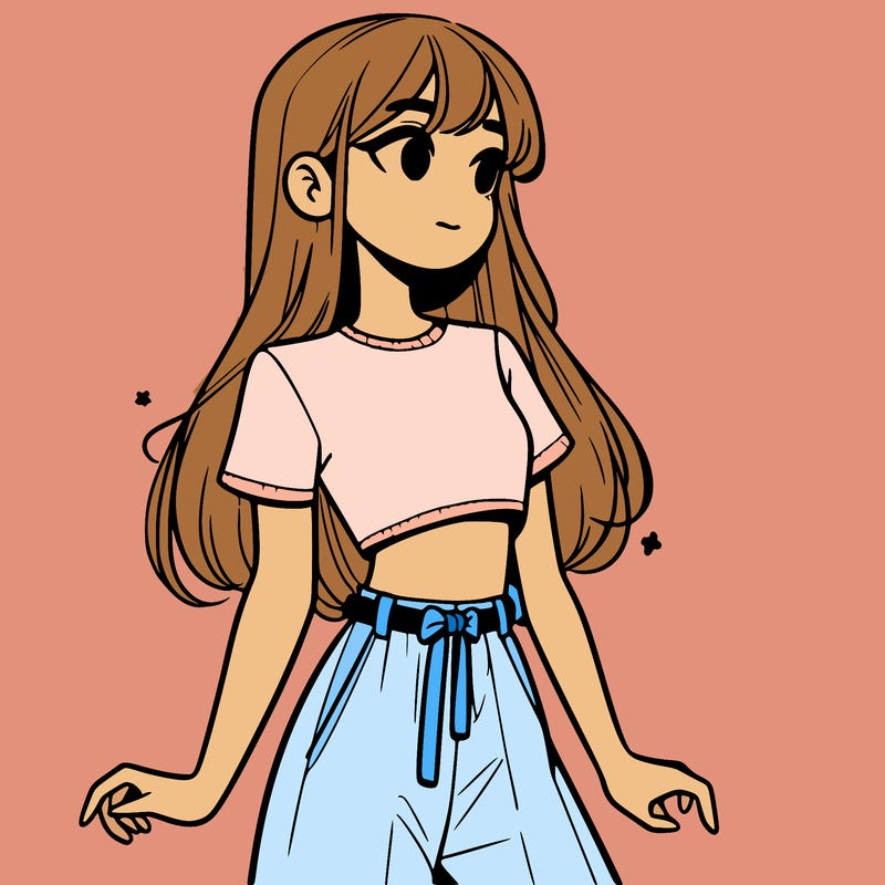 girl in a cute crop top