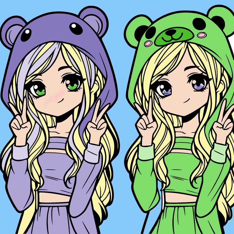 teen girl in animal costume