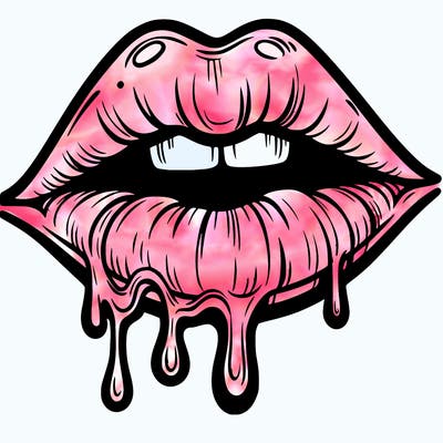 lips that look realistic and drip