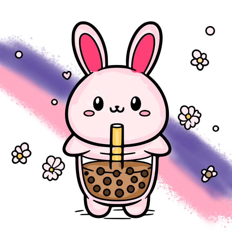 boba tea bunny