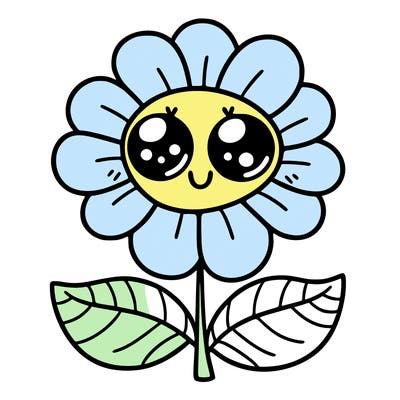 flower with eyes