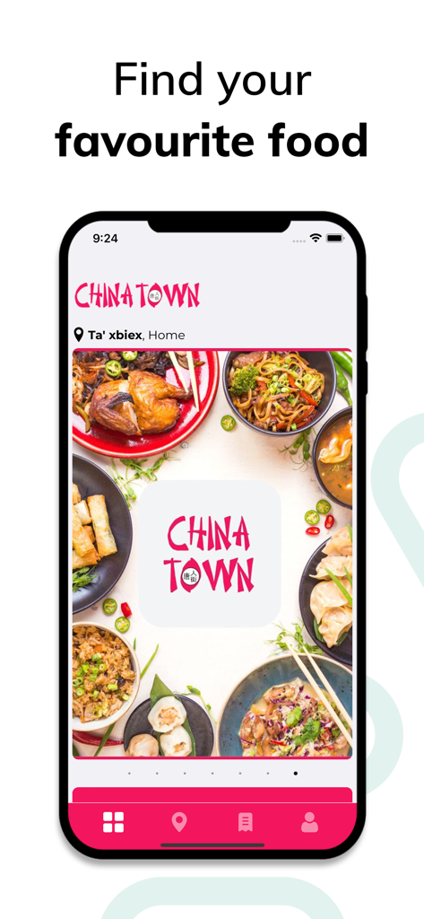 China Town Malta - China Town Malta mobile app home screen showing a selection of Chinese food