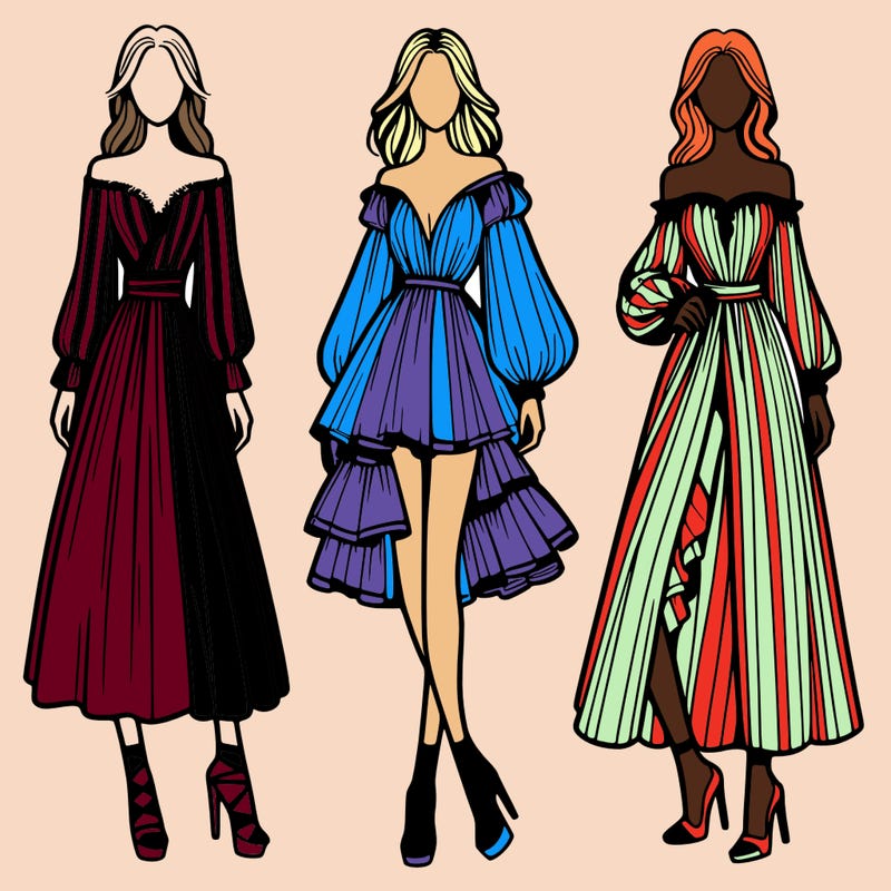 fashion models dresses