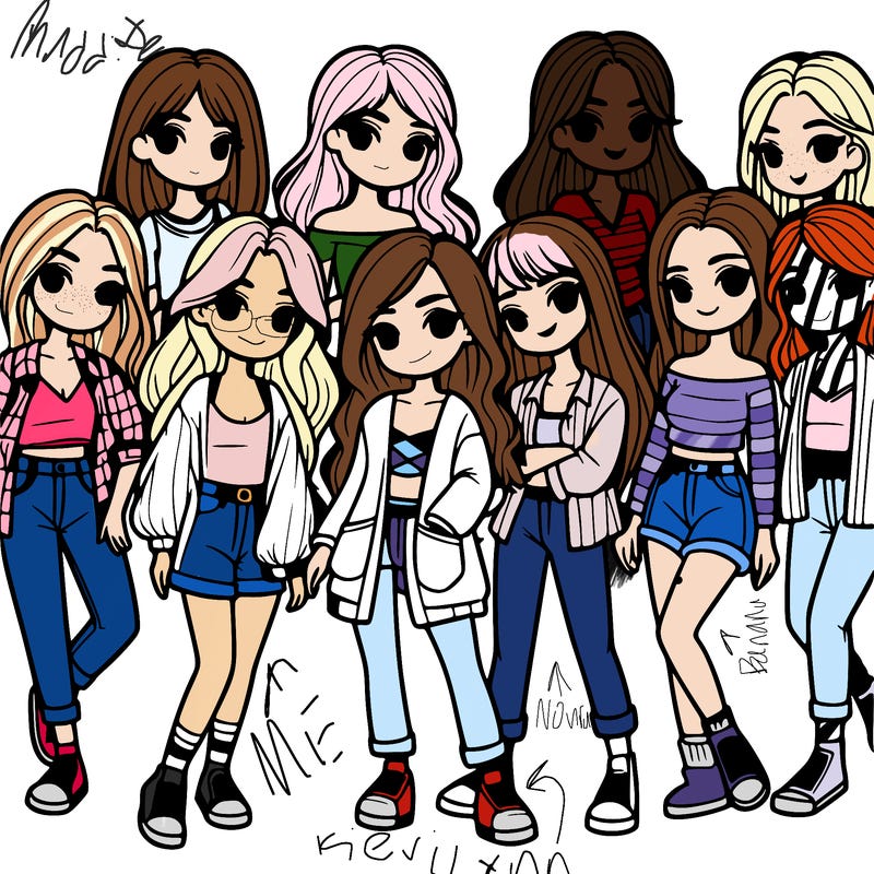 group of girls
