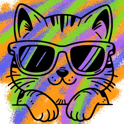 cat with sunglasses
