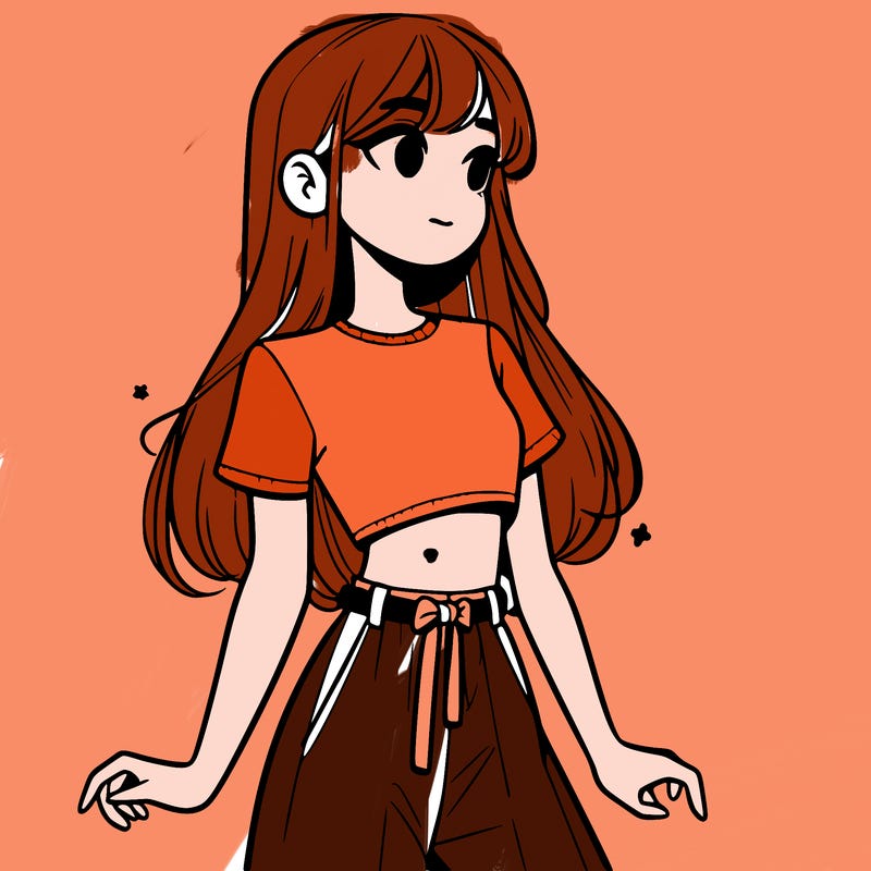 girl in a cute crop top