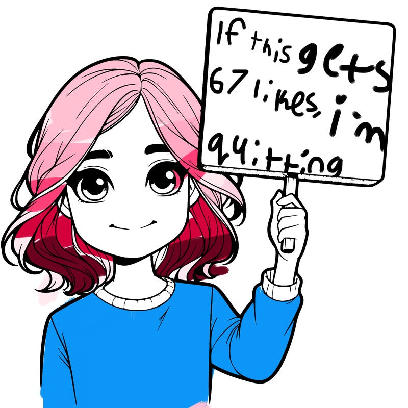 realistic girl holding up a sign