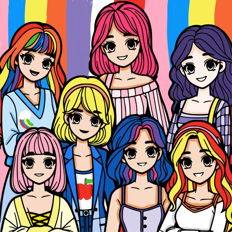 group of girls