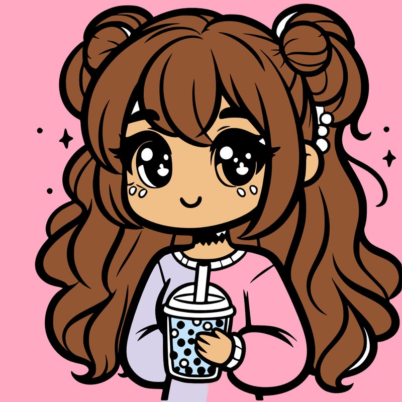 girl with boba