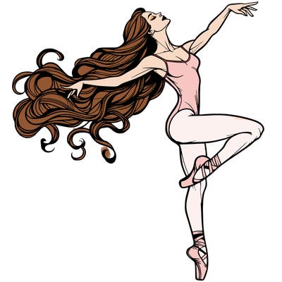 realistic woman dancer