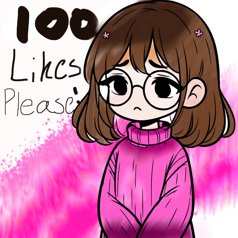 sad girl with glasses in a sweater