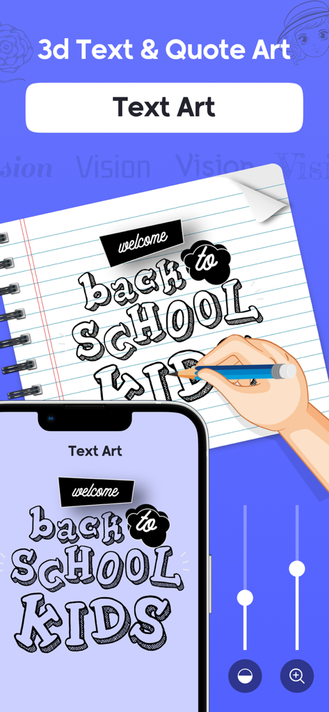 AR Sketch - Trace Anything - AR 스케치 앱을 사용하여 휴대폰에서 노트북으로 3D 학교 복귀 문구를 손으로 따라 그립니다.