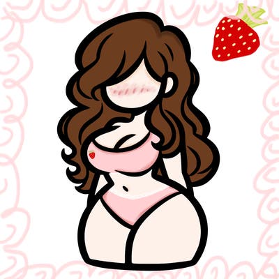 curvy woman with hair