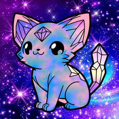 crystal kitten
