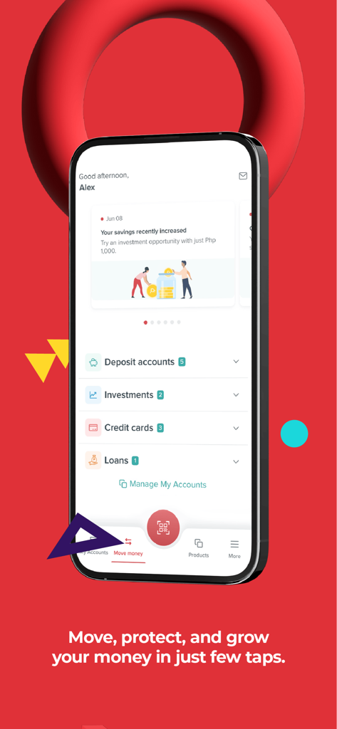 BPI - BPI mobile banking app dashboard displaying accounts investments and personal finance insights