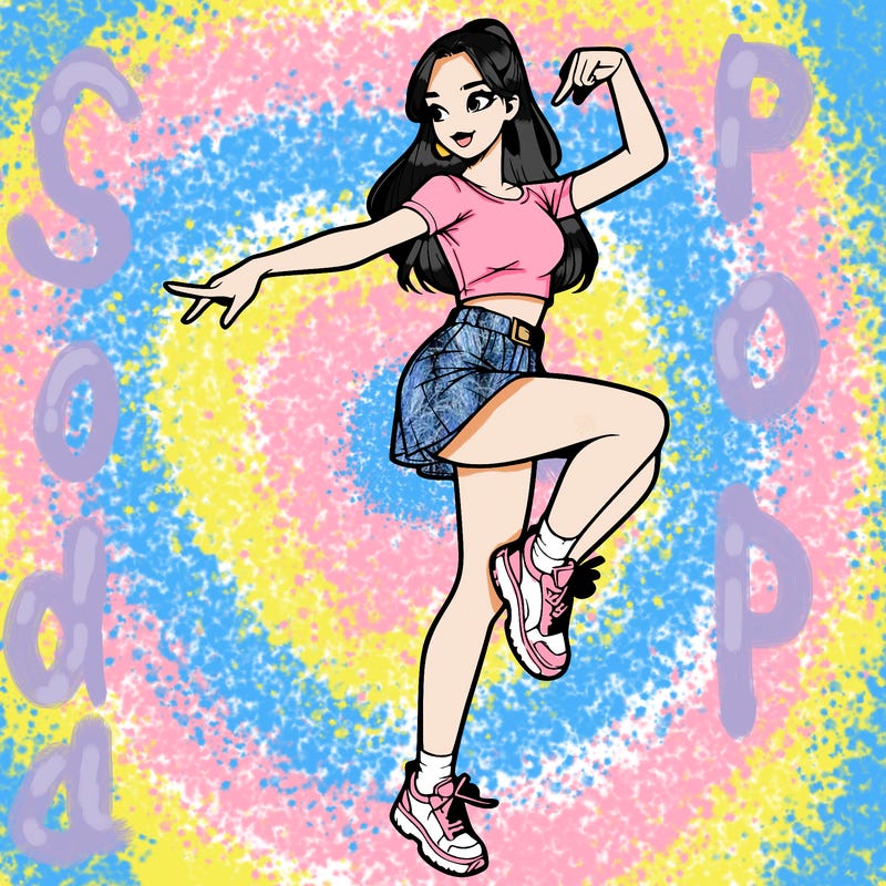 realistic girl dancing