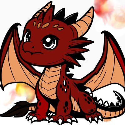 fierce baby night dragon