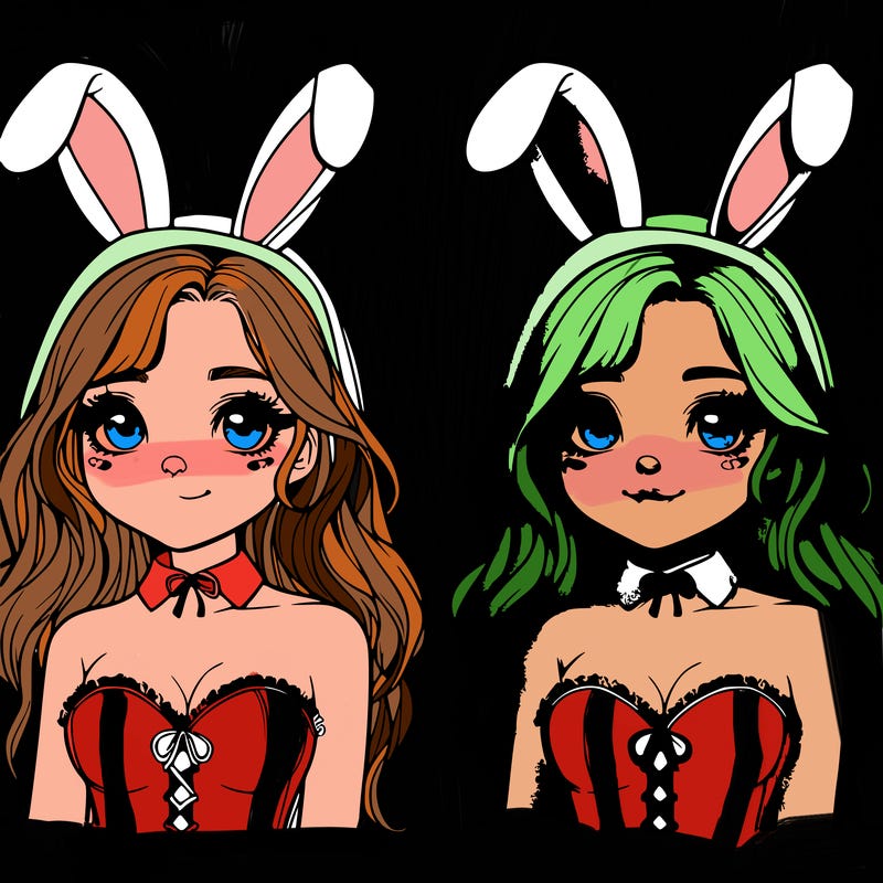 realistic girl in bunny costume