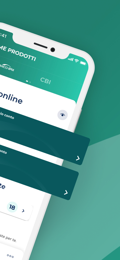 YouBusiness App - Mobile interface of YouBusiness App by Banco BPM featuring corporate banking services.
