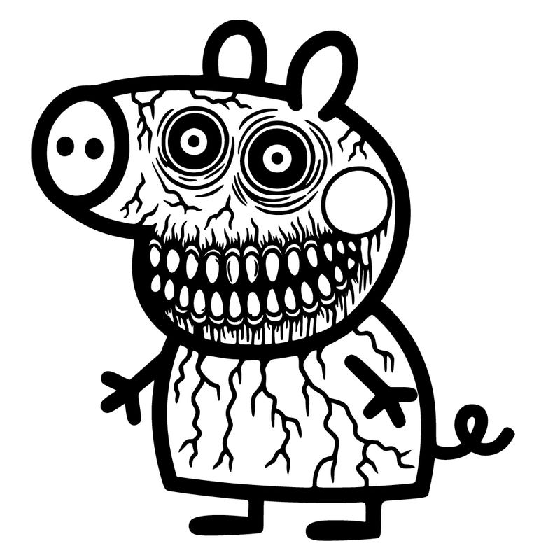 creepy peppa pig creepy pig