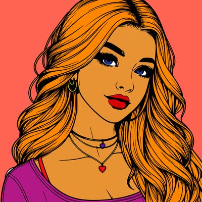 detailed realistic girl