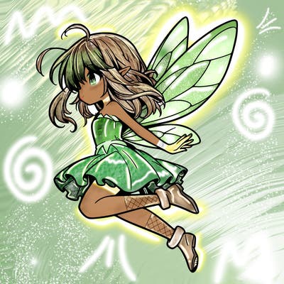 manga fairy flying