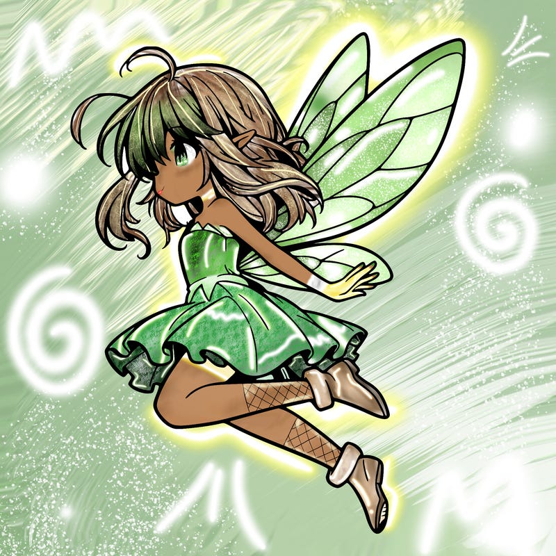 manga fairy flying