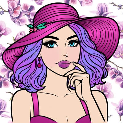 beautiful woman in hat