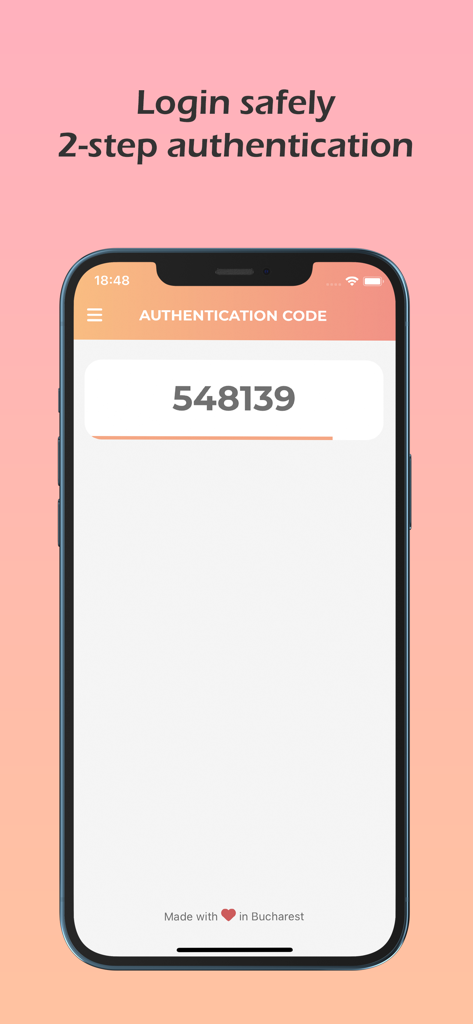 colorful.hr - Colorful hr mobile app interface showing a two step authentication code for secure login