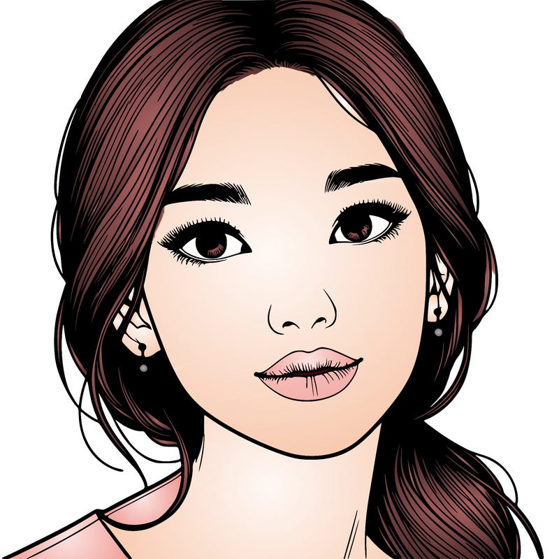 beautiful realistic asian woman