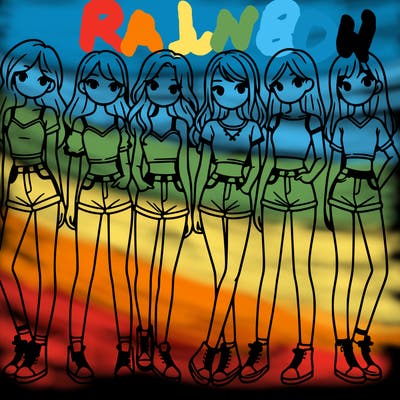 a group of girls wearing crop tops and shorts