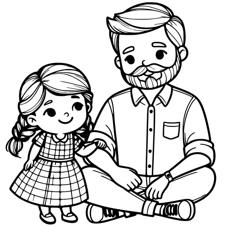 fathers day dad and daughter