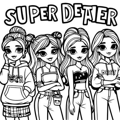 super detailed teen girls