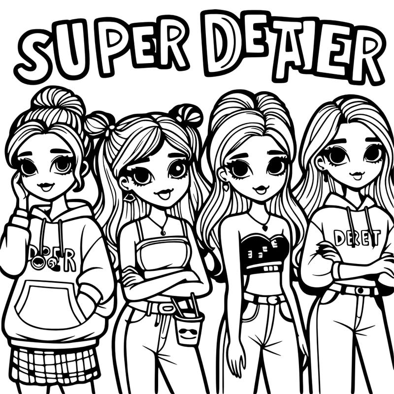 super detailed teen girls